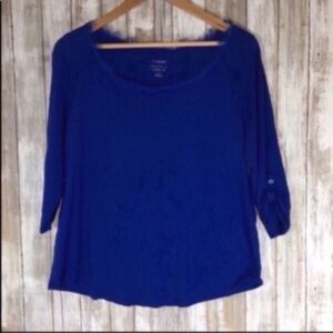 Lane Bryant Cool & Casual 3/4 Sleeve Blouse